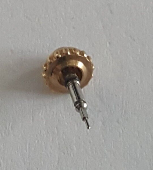 Cartier Gold Plated Crown and Stem With Blue Cabochon Stone