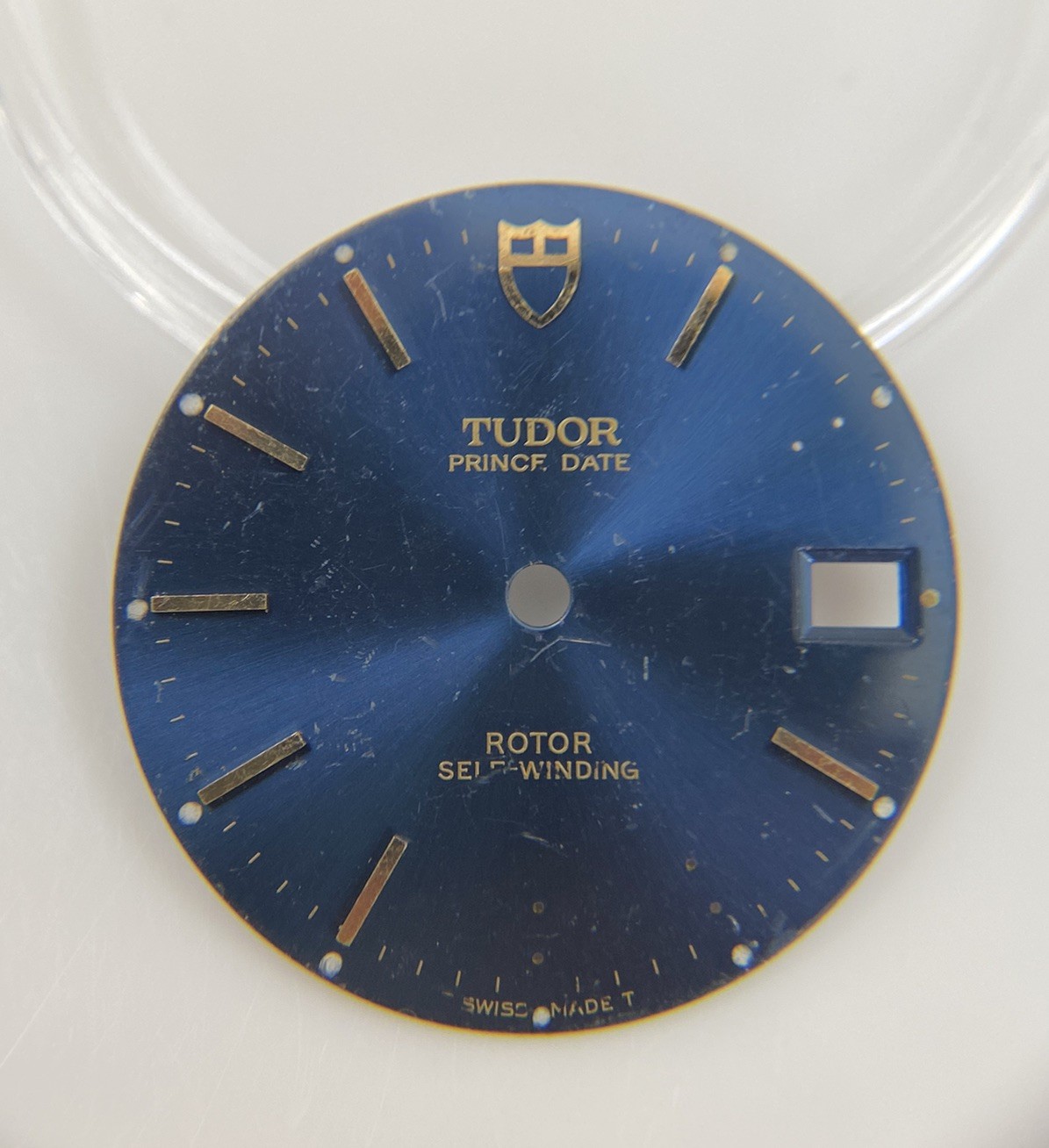 Genuine Tudor Prince Date Rotor 74000N Model Blue/Gold Cal. 2824-2 Dial