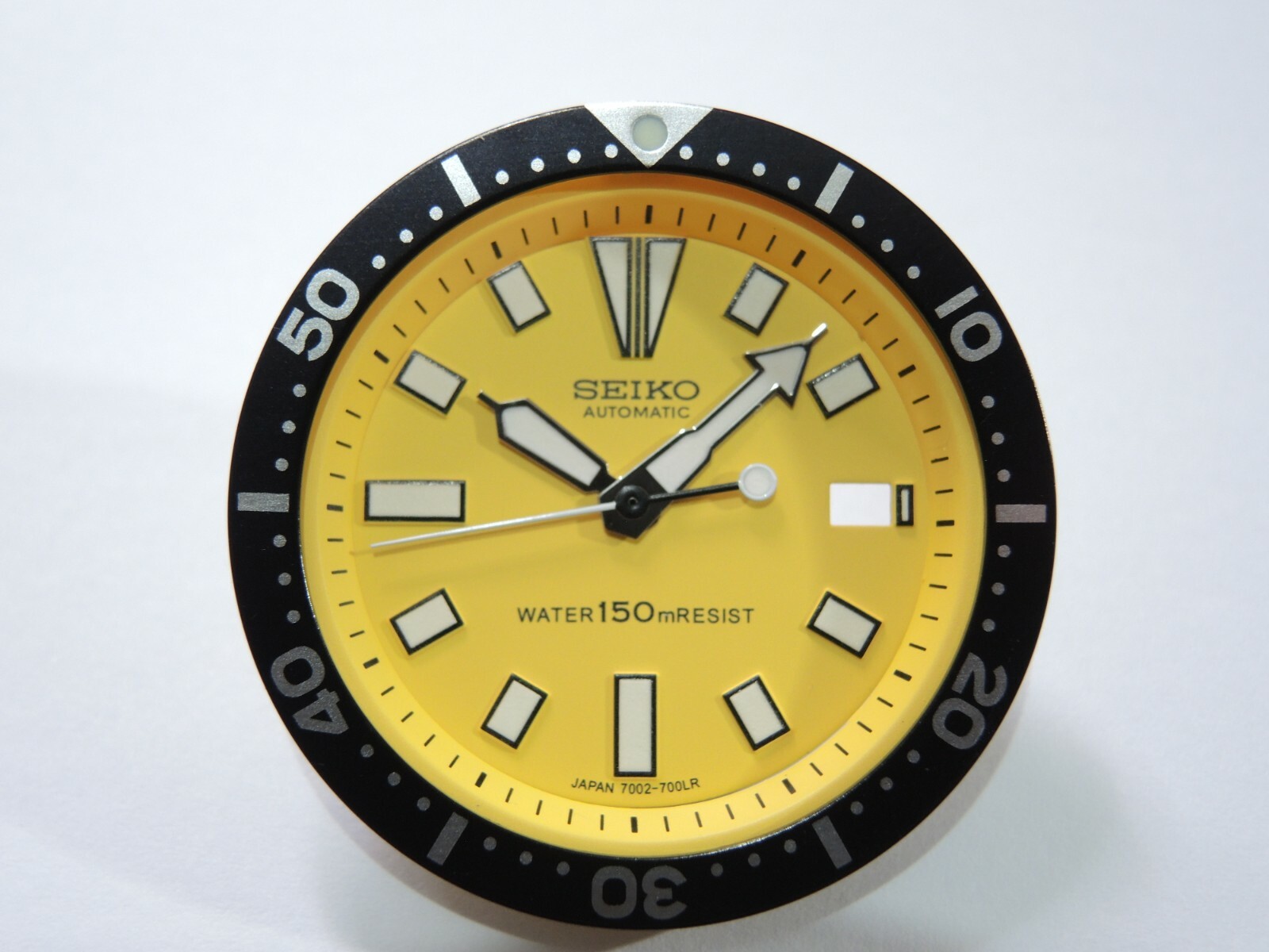 NEW YELLOW DIAL,HANDS,M.T & BEZEL INSERT LARGE DIVERS 7002-7001/700J AUTOMATIC