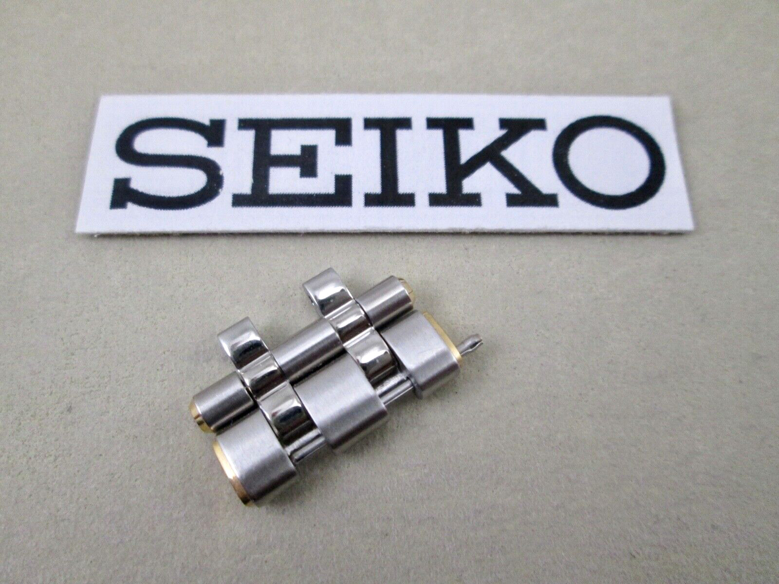 Seiko Arcadia men’s stainless steel watch band link silver & gold tone