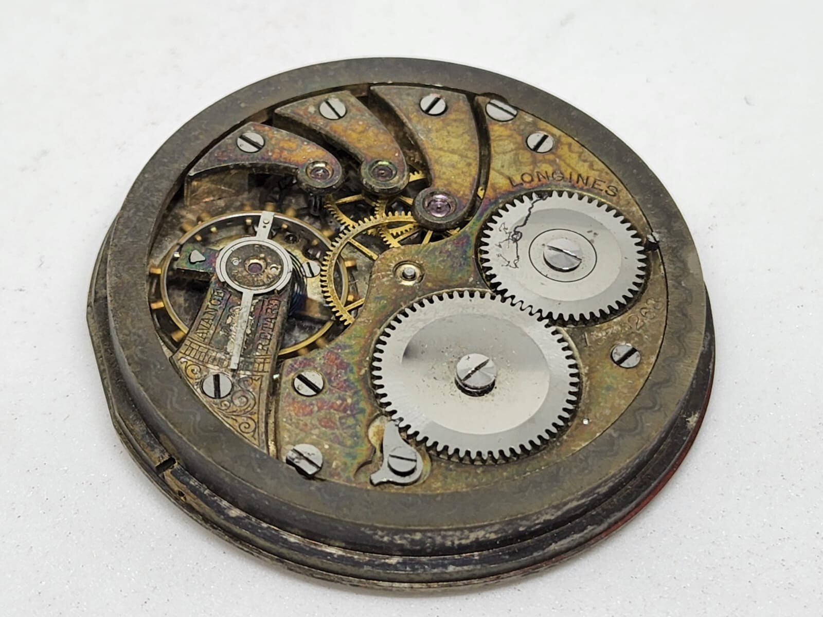 Longines Pocket Watch Complete Movement – Manual wind movement with enamel dial
