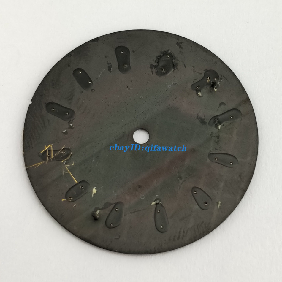 30.8mm Black Luminous Watch Dial Fit Miyota 8205 8215 821A DG2813 3804 movement