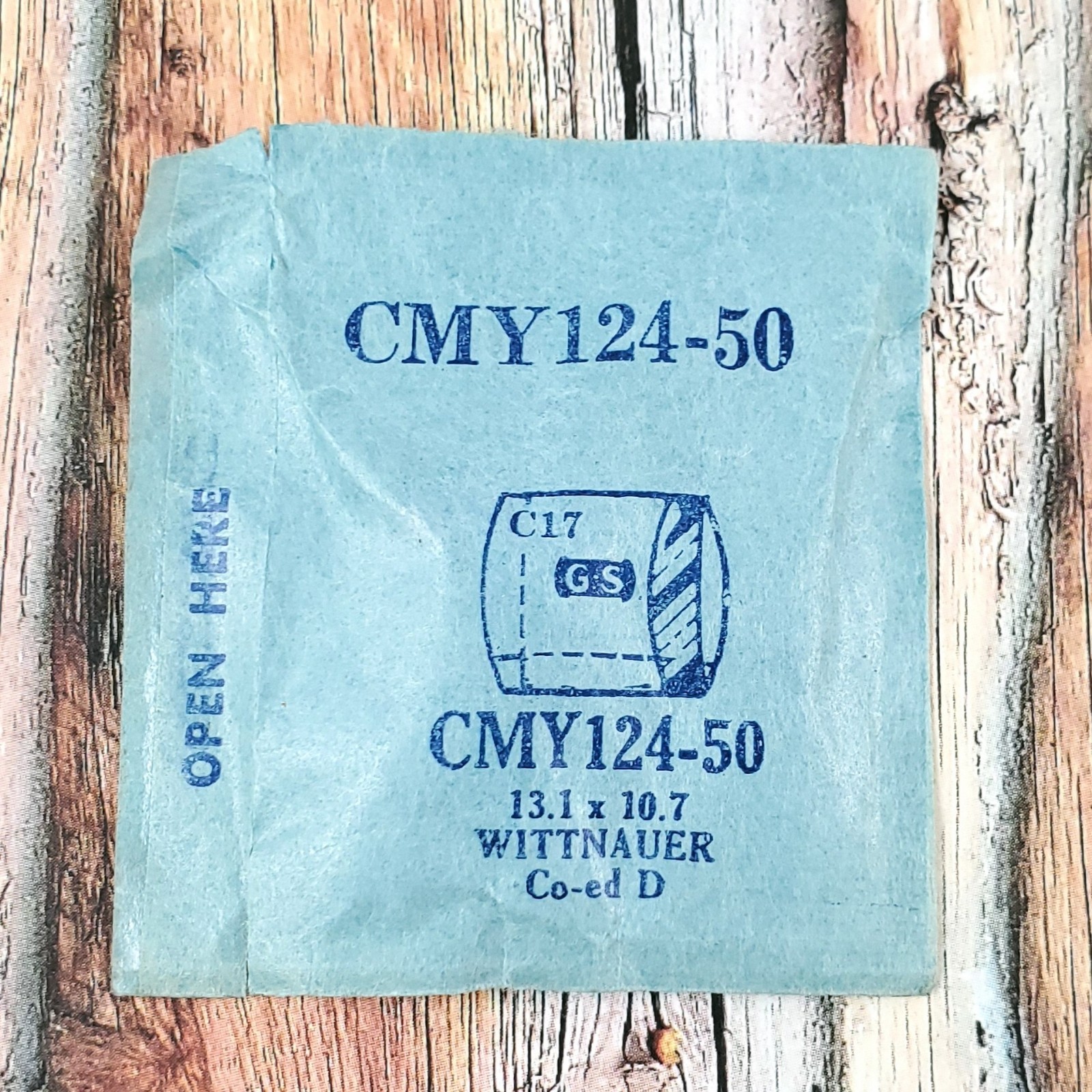 Vintage GS CMY124-50 Wittnauer Co-ed D. 13.1 x 10.7
