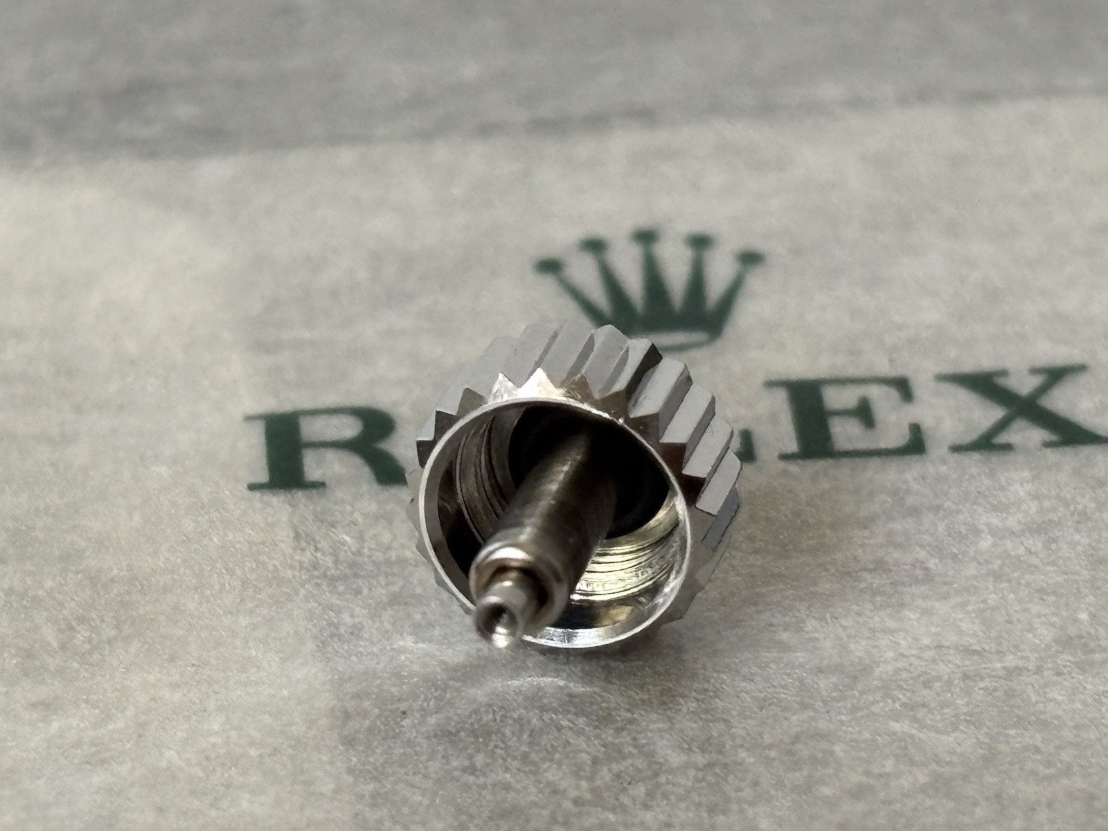Genuine Rolex 24 703 0 Steel White Gold Crown 7mm Excellent Condition