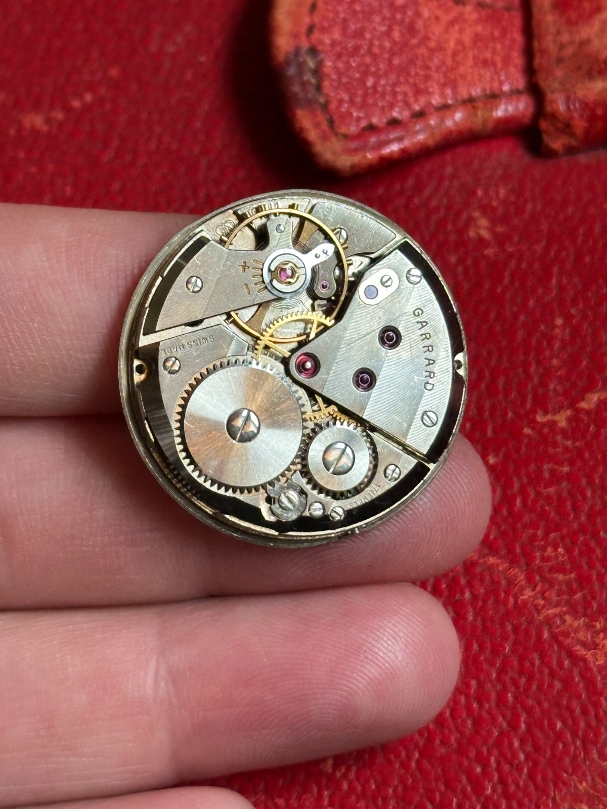 Vintage Gents Garrard Watch Movement Spares Repairs