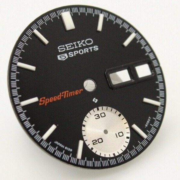 SEIKO Chrono Dial 6139-6030 6139-6031 6139-6032 Black Speed-Timer speedtimer