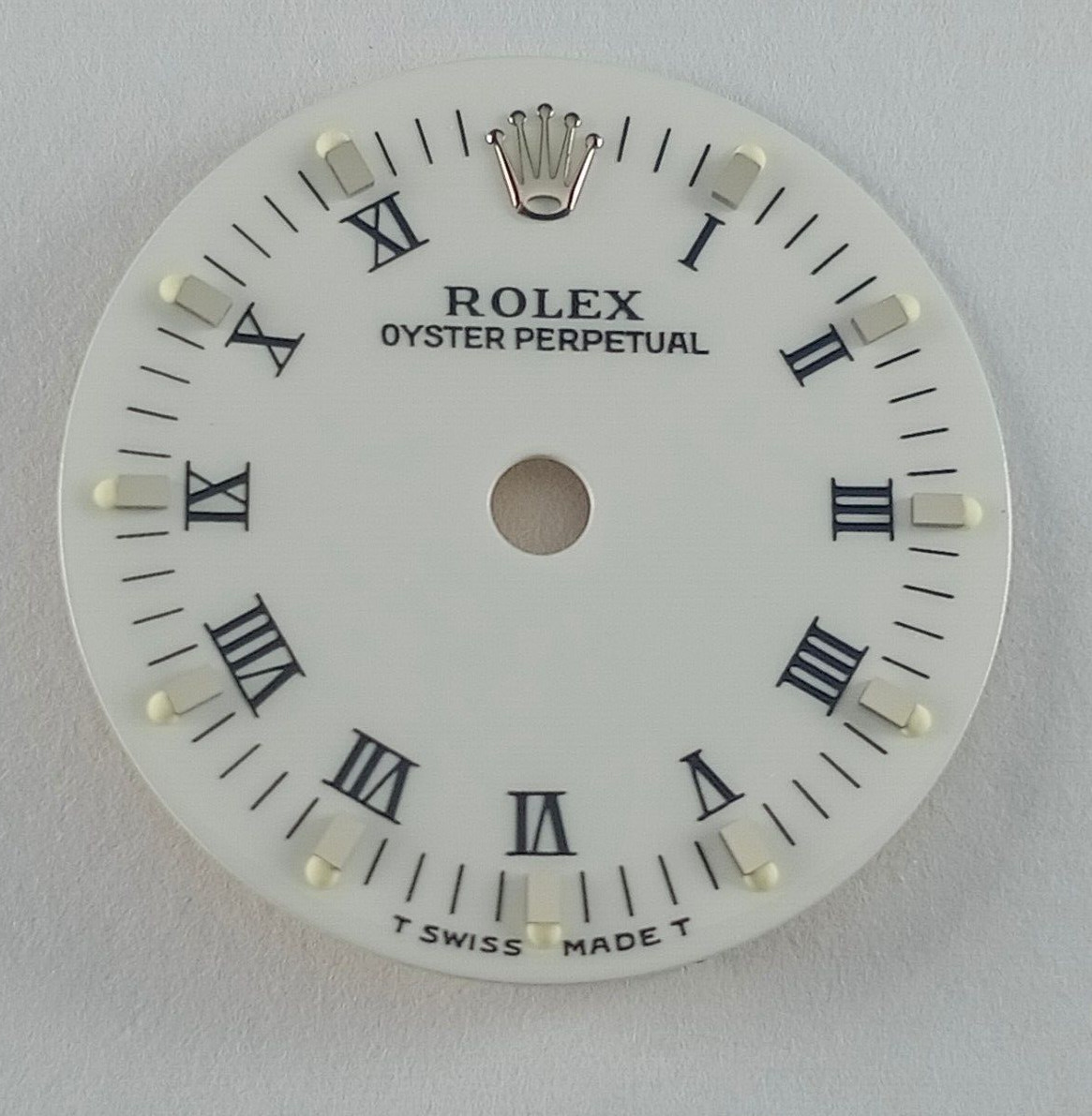ROLEX 67180 LADIES OYSTER PERPETUAL WATCH WHITE ROMAN DIAL 20 MM(NOS & ORIGINAL)