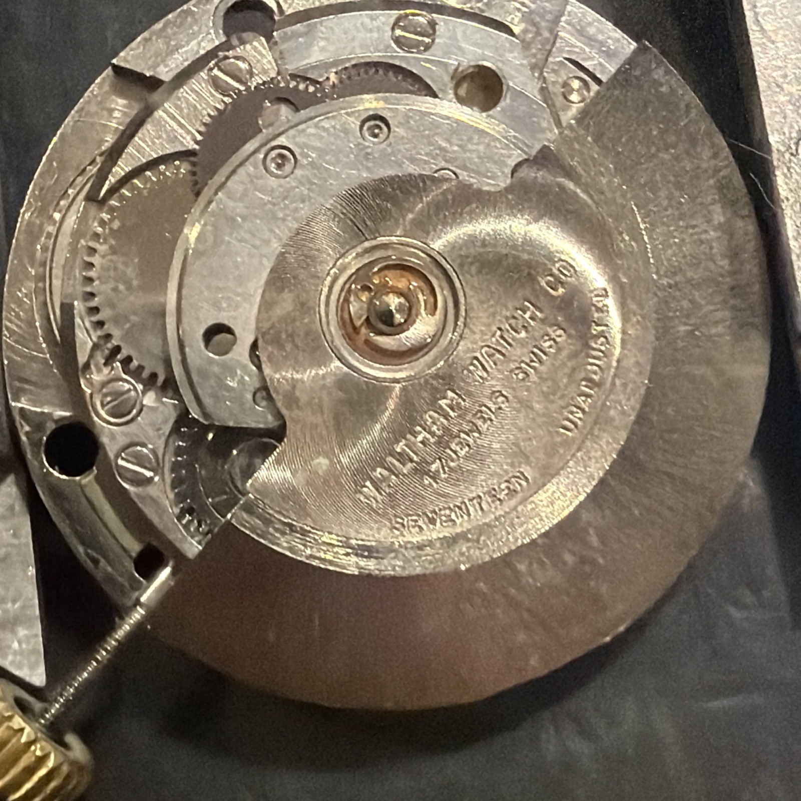 AG12 VINTAGE MEN’S WALTHAM AUTOMATIC WRIST WATCH MOVEMENT UNTESTED SOLD AS IS***