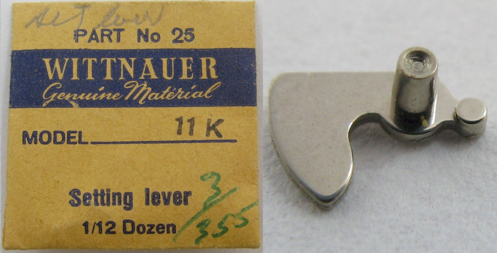 Wittnauer 11K # 443 setting lever … Watch Part