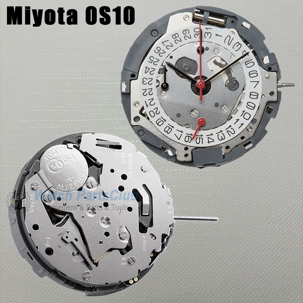 Japan Miyota 0S10 Original Quartz Chronograph Movement, 3 Hand, Date at 3, 3 Eye
