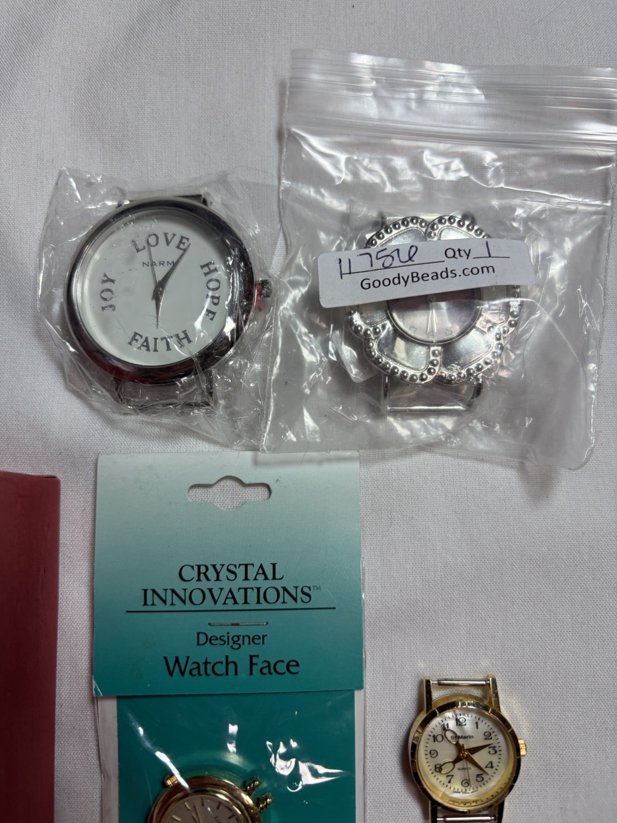Watchmaker Lot 85 Watch Heads Cases Quartz Parts Repair Silver Spoon Geneva