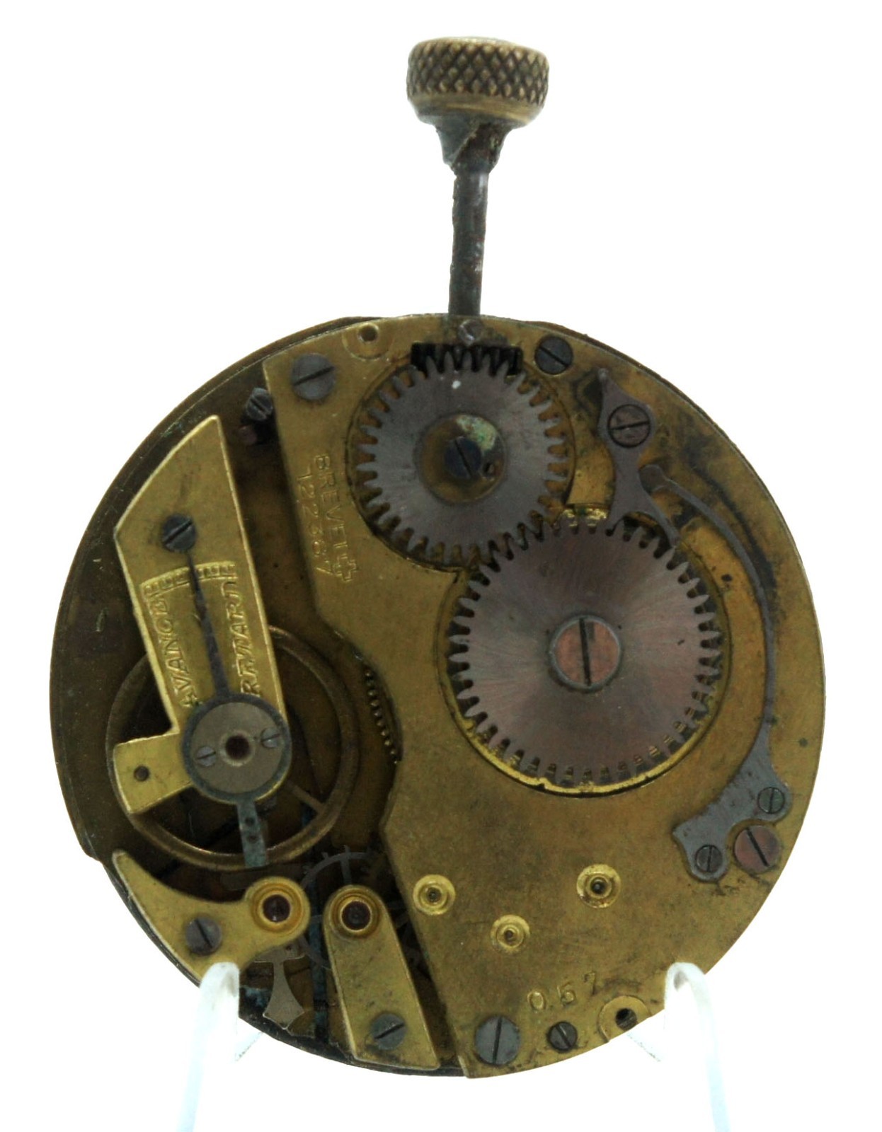 ALPINA SWISS POCKET WATCH MOVEMENT READ ! PARTS REPAIR