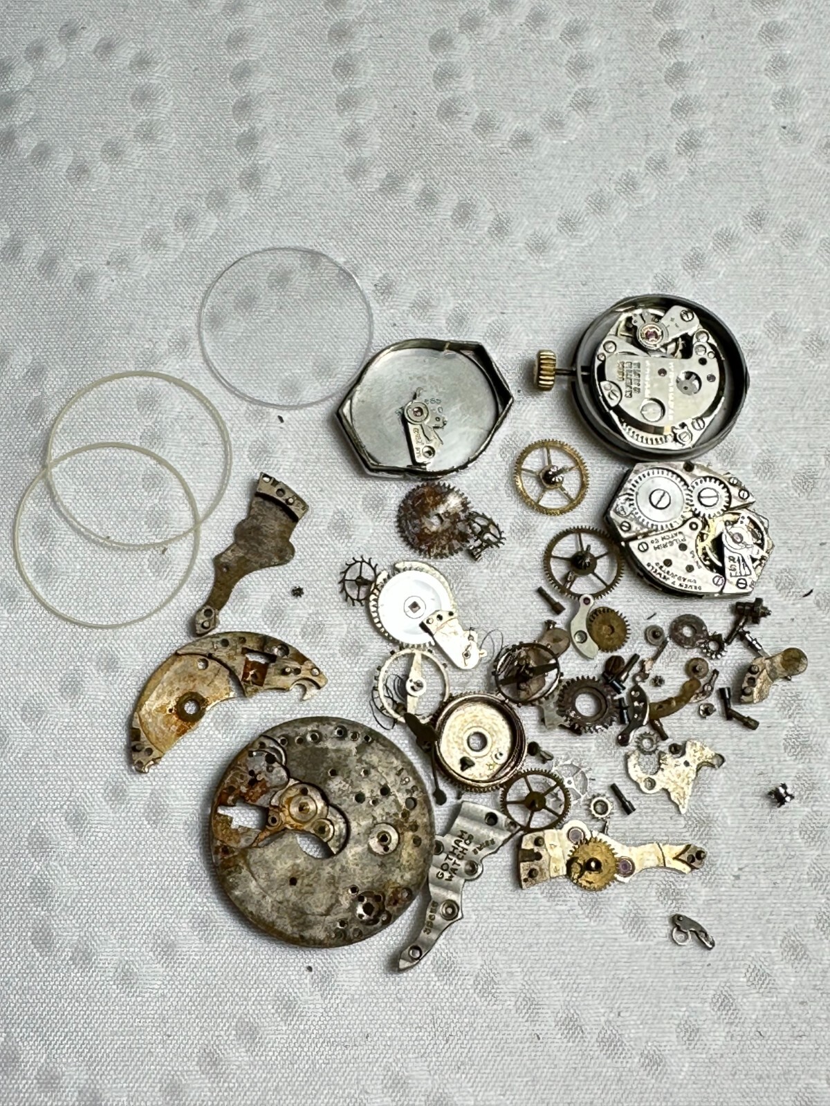 Vintage Watch Random Parts Steampunk Craft Assemblage Art Lot NOT WORKING 22-22