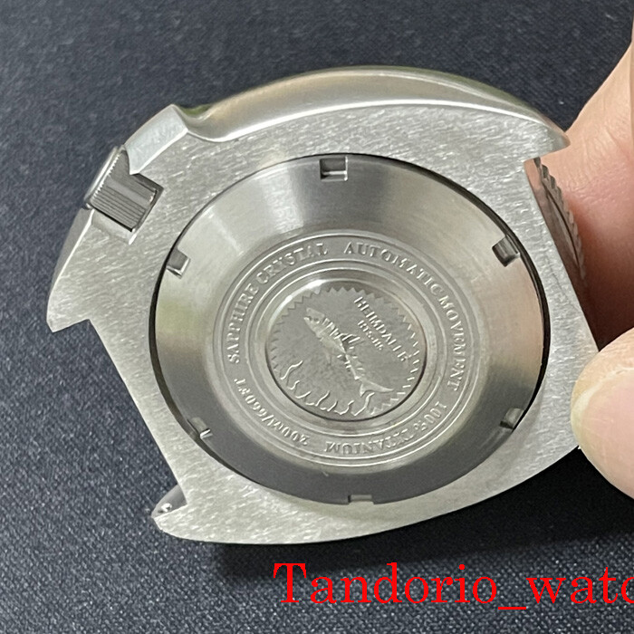 watch parts 45.2mm Titanium 200M Diving watch case sapphire glass for NH35 NH36