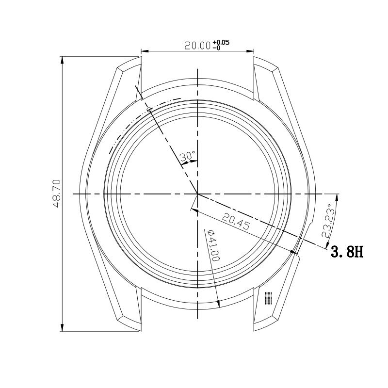 316L Stainless Steel Seiko Watch Case mod For NH35 nh36 38 Movement