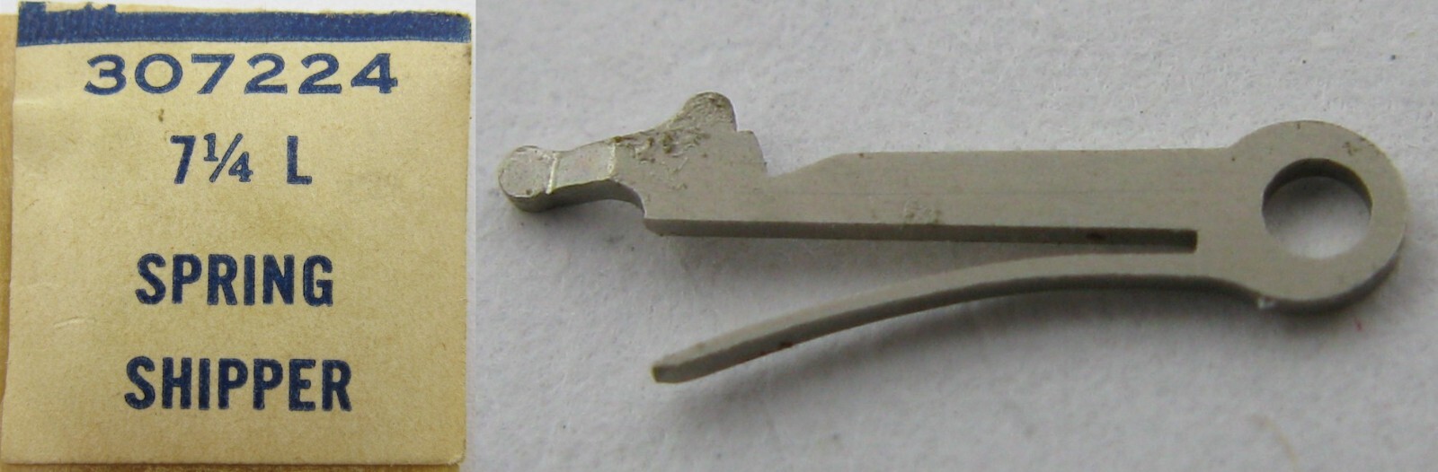 new Waltham 7 1/4 L. yoke / clutch setting lever / spring shipper #435 for part