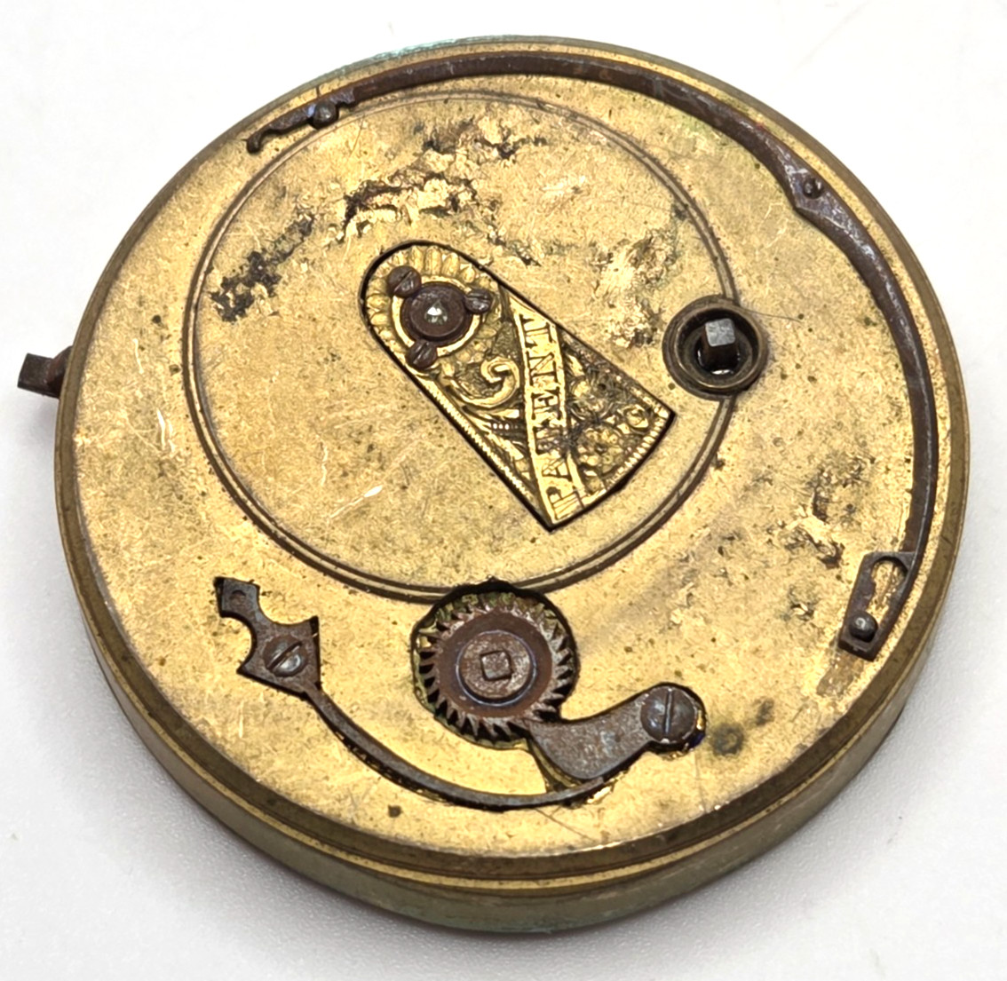 Antique Fusee movement by Jos Johnson AS IS roughly 43mm diameter