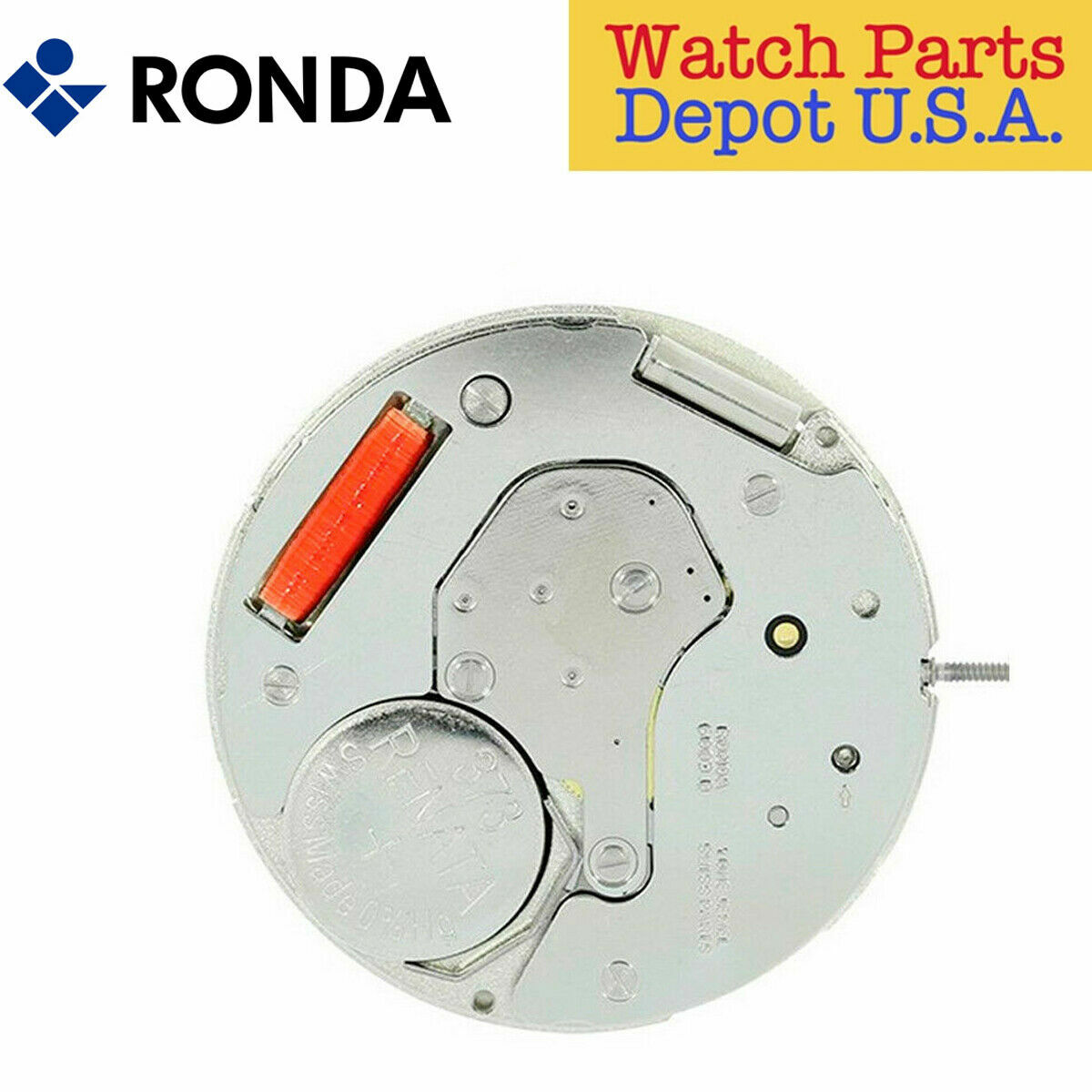 Ronda 6003.B Quartz Watch Movement, 3 Hands, Date at 12 (Multiple Variations)