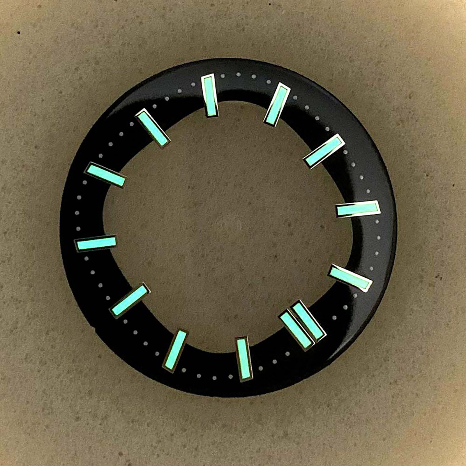 Green Luminous Studded Skeleton Watch Dial 30.5mm for 3 o’Clock NH35 Movement