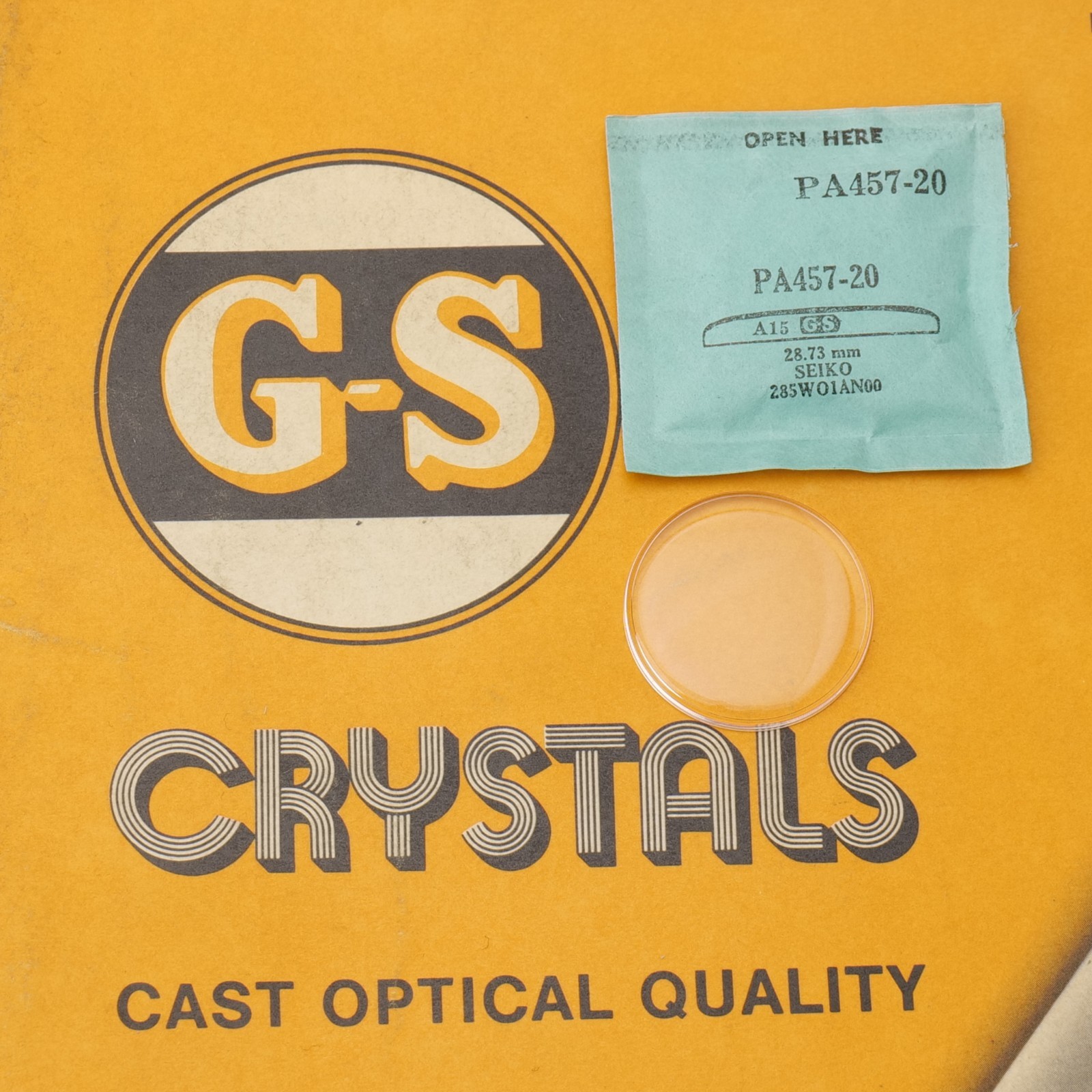 NOS GS Watch Crystal PA457-20 Seiko 28.73mm New Old Stock (PA1D16)