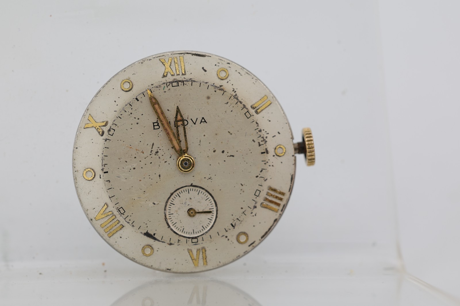 BULOVA cal. 10BM, 21j WRIST WATCH MOVEMENT, RUNS (OK)