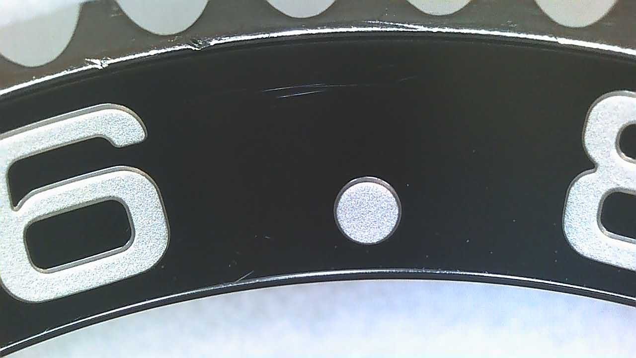 ROLEX GENUINE STEEL BEZEL / BLACK CERAMIC INSERT FOR GMT-II 116710 SCRATCHED