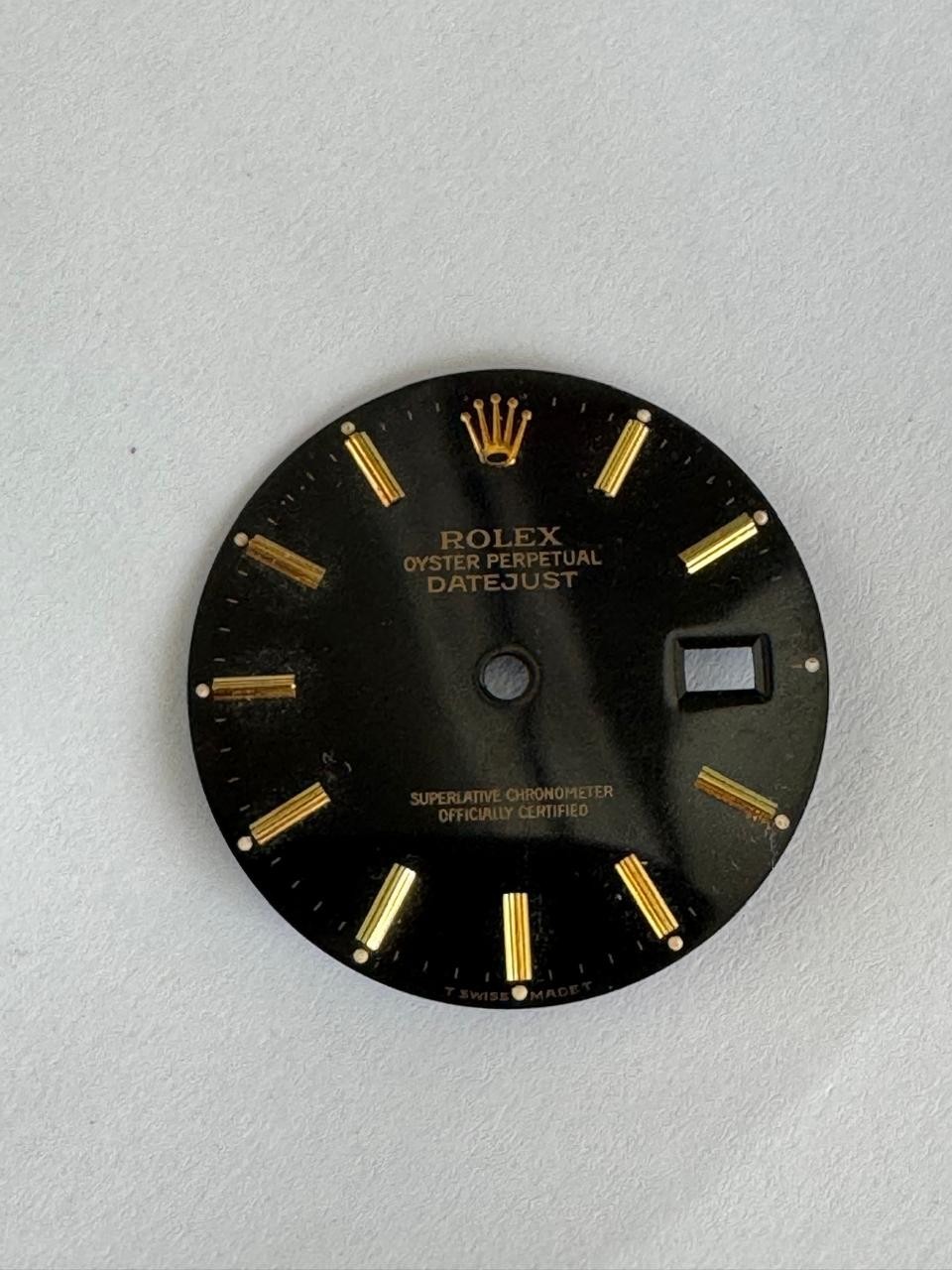 VINTAGE ROLEX DATE JUST 16233 BLACK DIAL TRITIUM CALL 3135 100% GENUINE #D700 B8