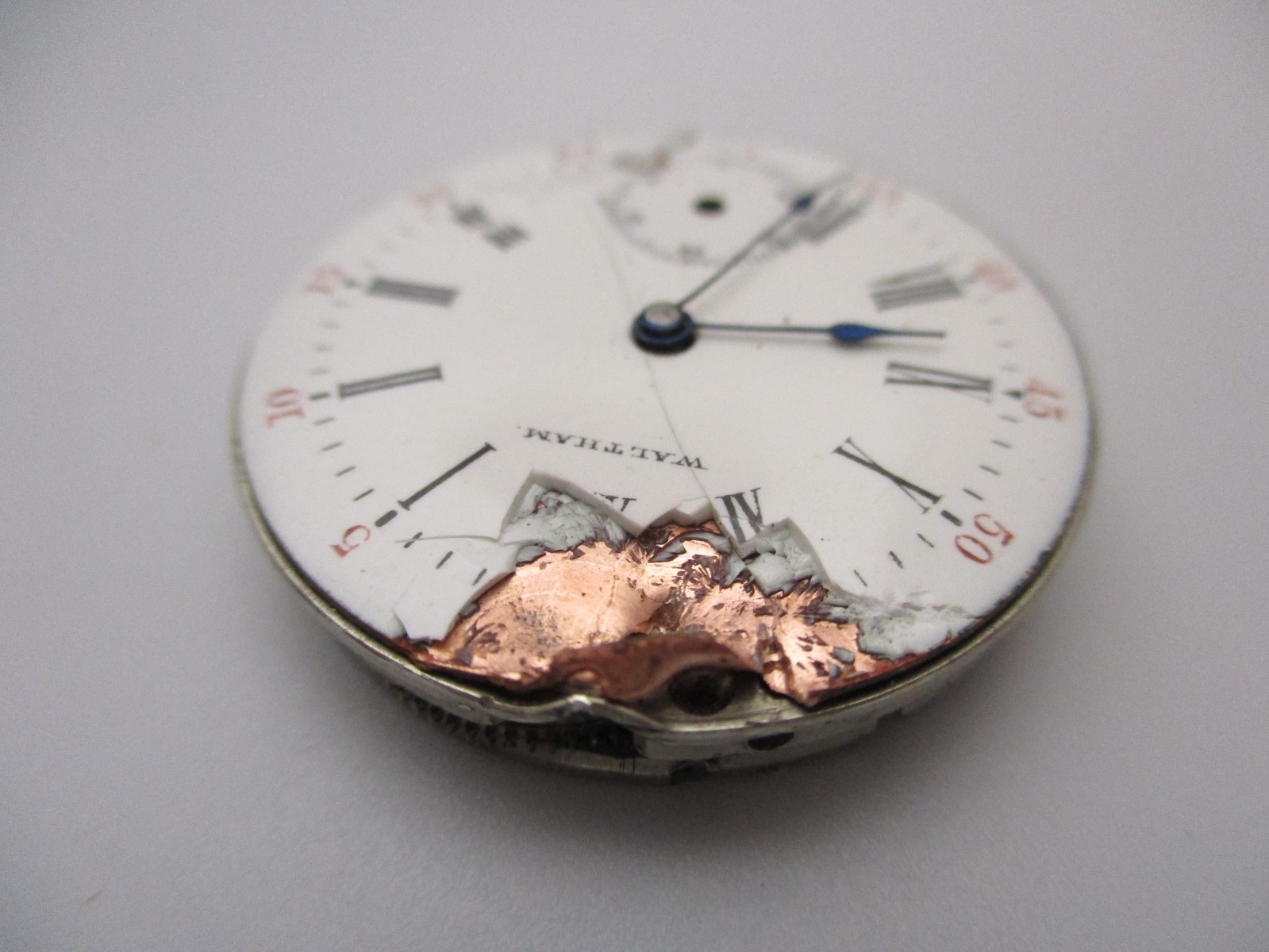 Rare American Waltham Watch Co. Grade: No. 61 (No. 65) Manual Movement & 2 Hands