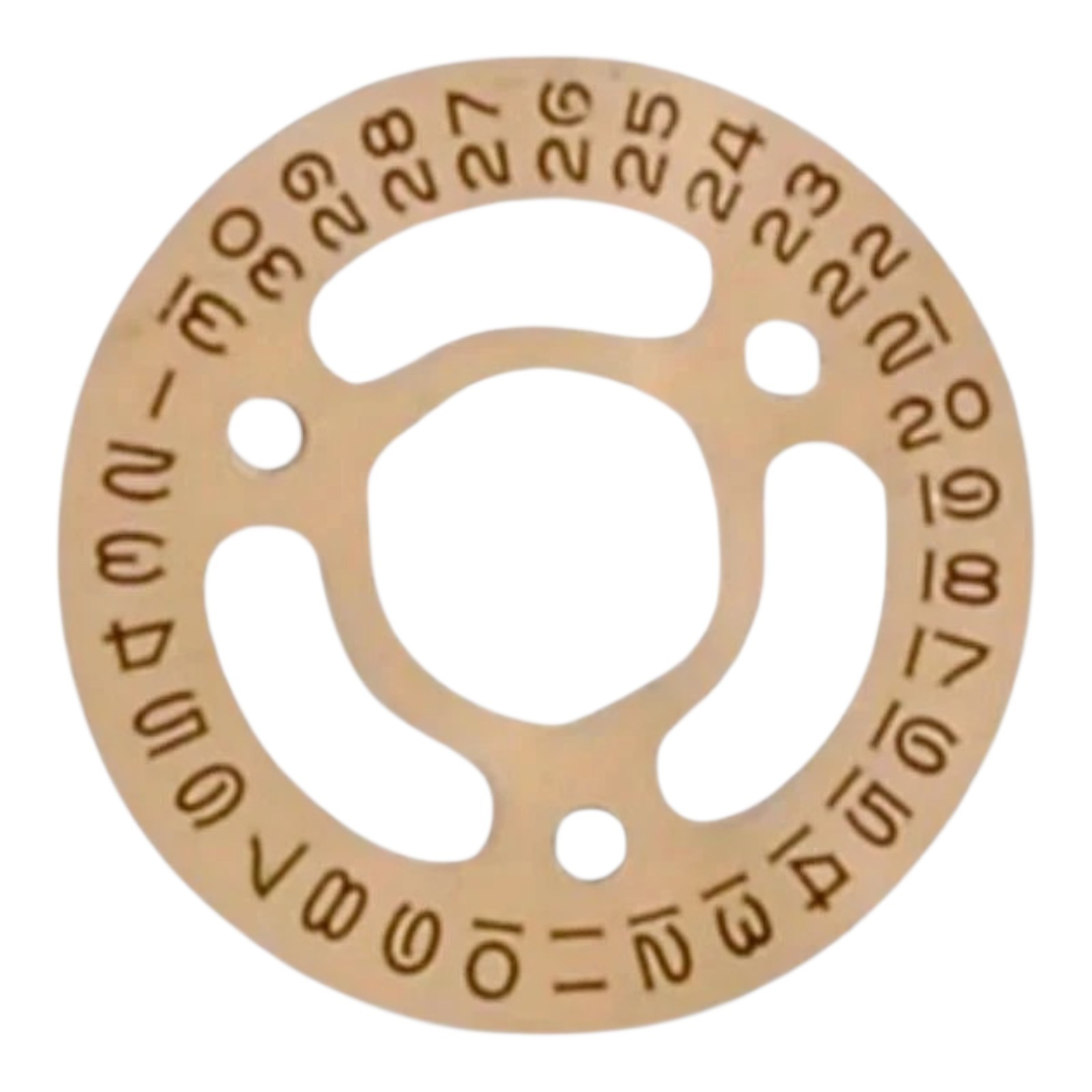 Genuine Rolex Datejust Date Wheel / Date Disc – Gold –16mm– Original Watch Part