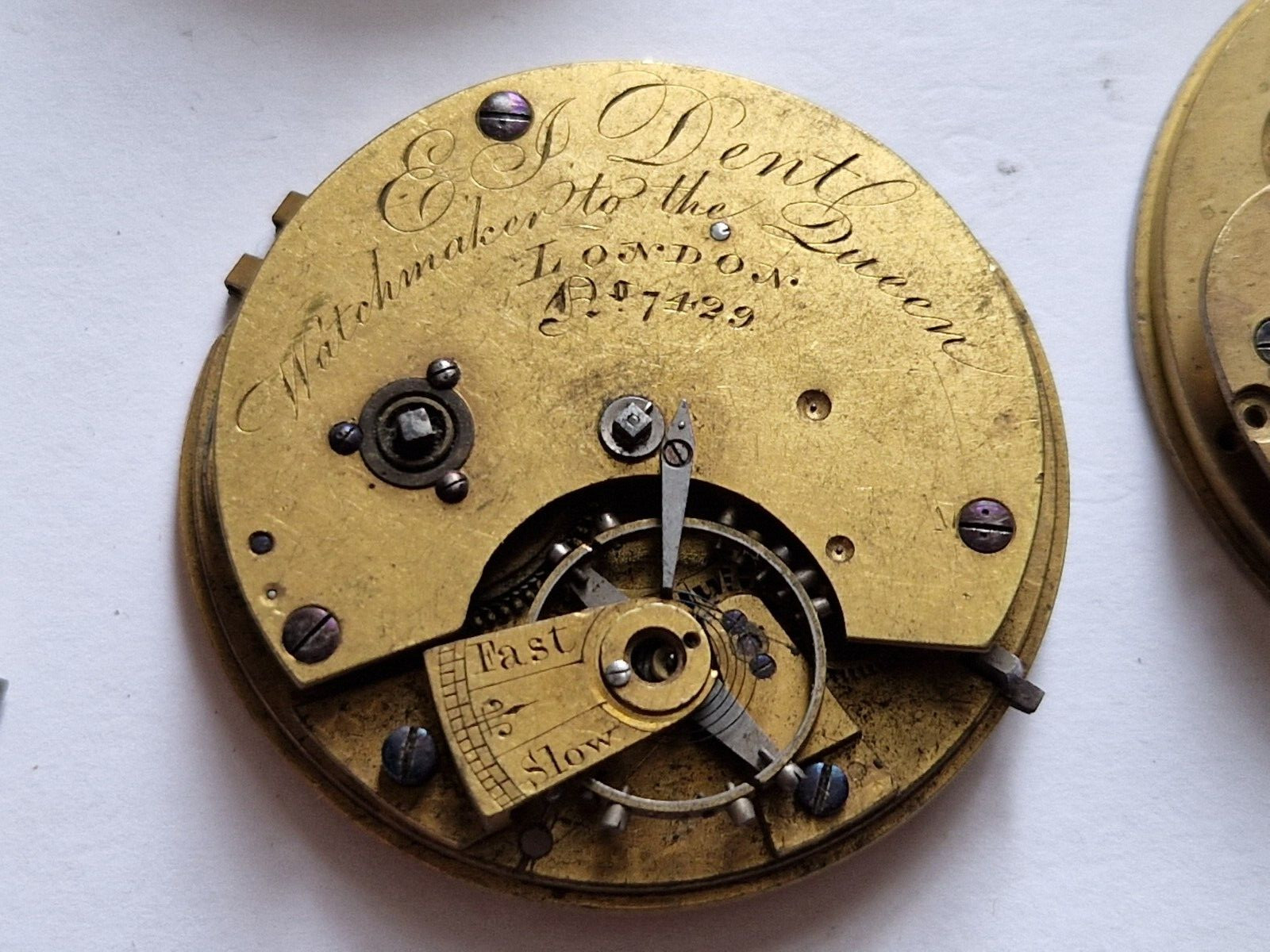 antique pocket watch movements Dent London Leo Wheeler Palfryman joblot