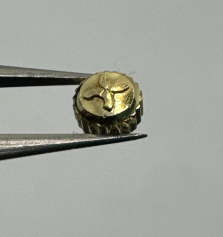 Mondia Original Waterproof Crown Yellow Gold Plated D.2.9Mm Tube 1.6Mm