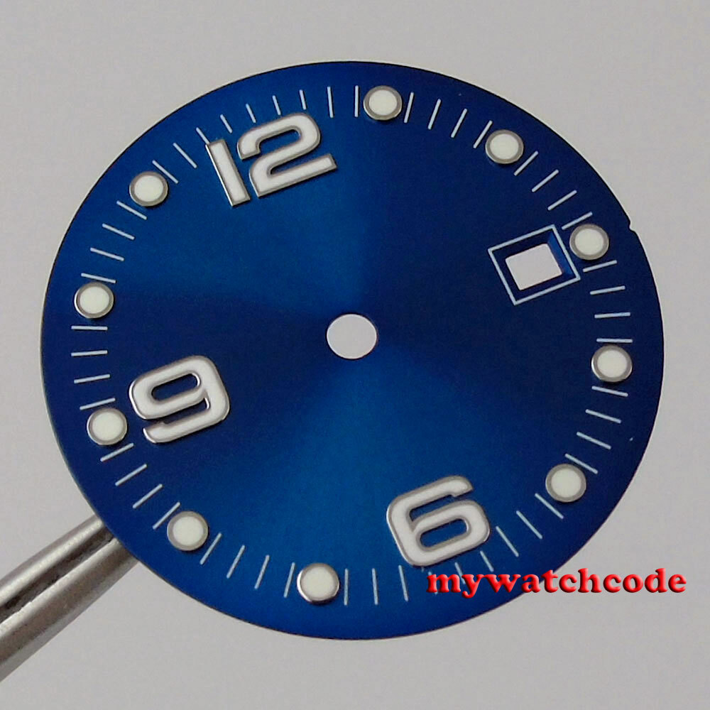 31.5mm sterile black watch dial Fit ETA 2836 2824 DG2813 3804 Miyota 8215 8205