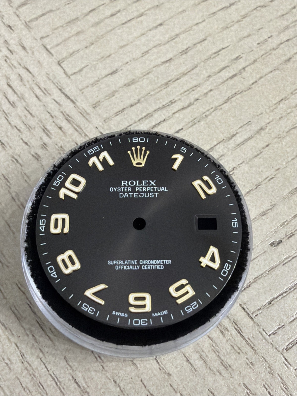 Rolex Datejust II Black/Gold Arabic Dial Ref. 116333/116303 Factory OEM