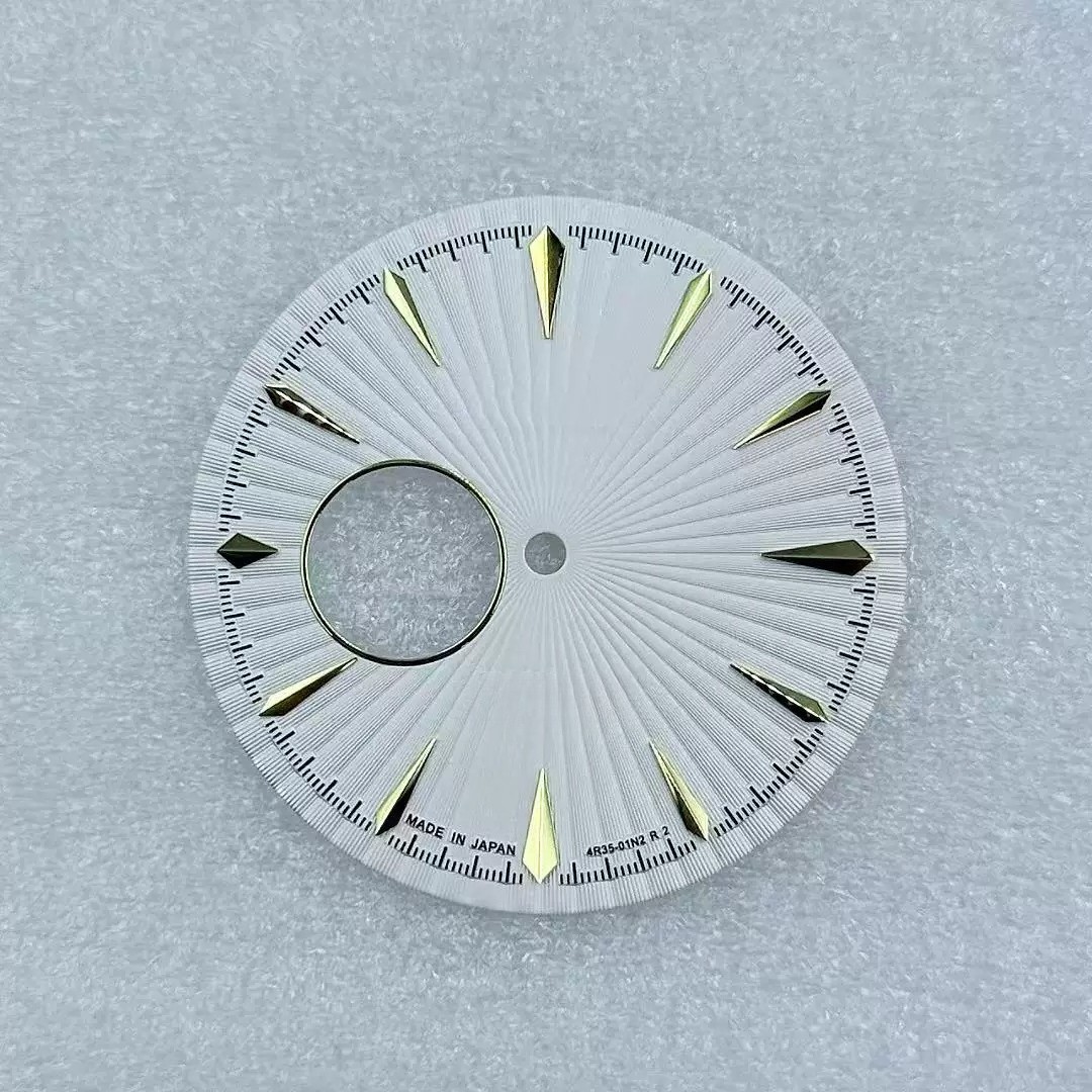 35mm Skeleton Watch Dial Open Heart Radiating Pattern Fit Auto Mod