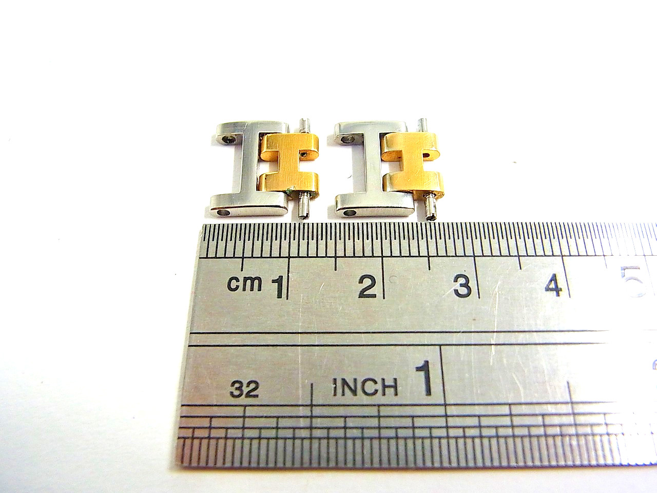 HERMES Clipper Watch 12mm Side Brushed Old Type Genuine Link Band 2pcs Set
