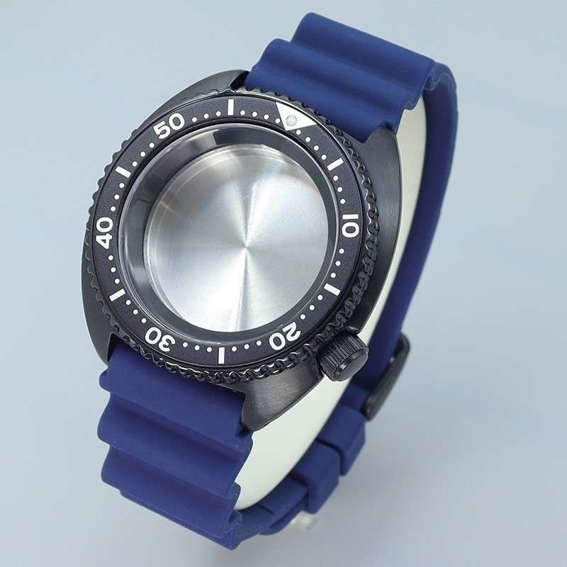 45mm Modify Seiko Skx009 Mod Watch Case+Blue Strap 10ATM For Seiko NH34 35 36 38