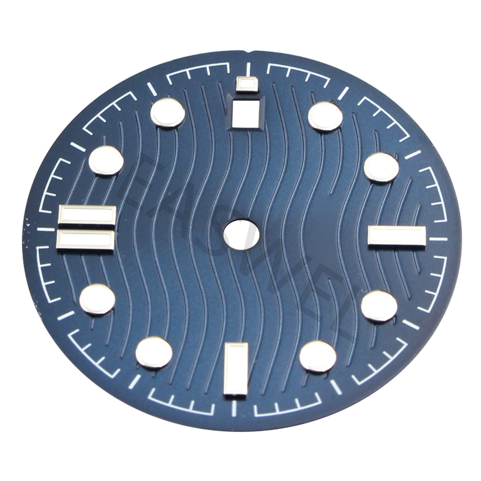 30.8mm Sterile Blue Watch Dials Luminous Date fit NH35 NH36 movement