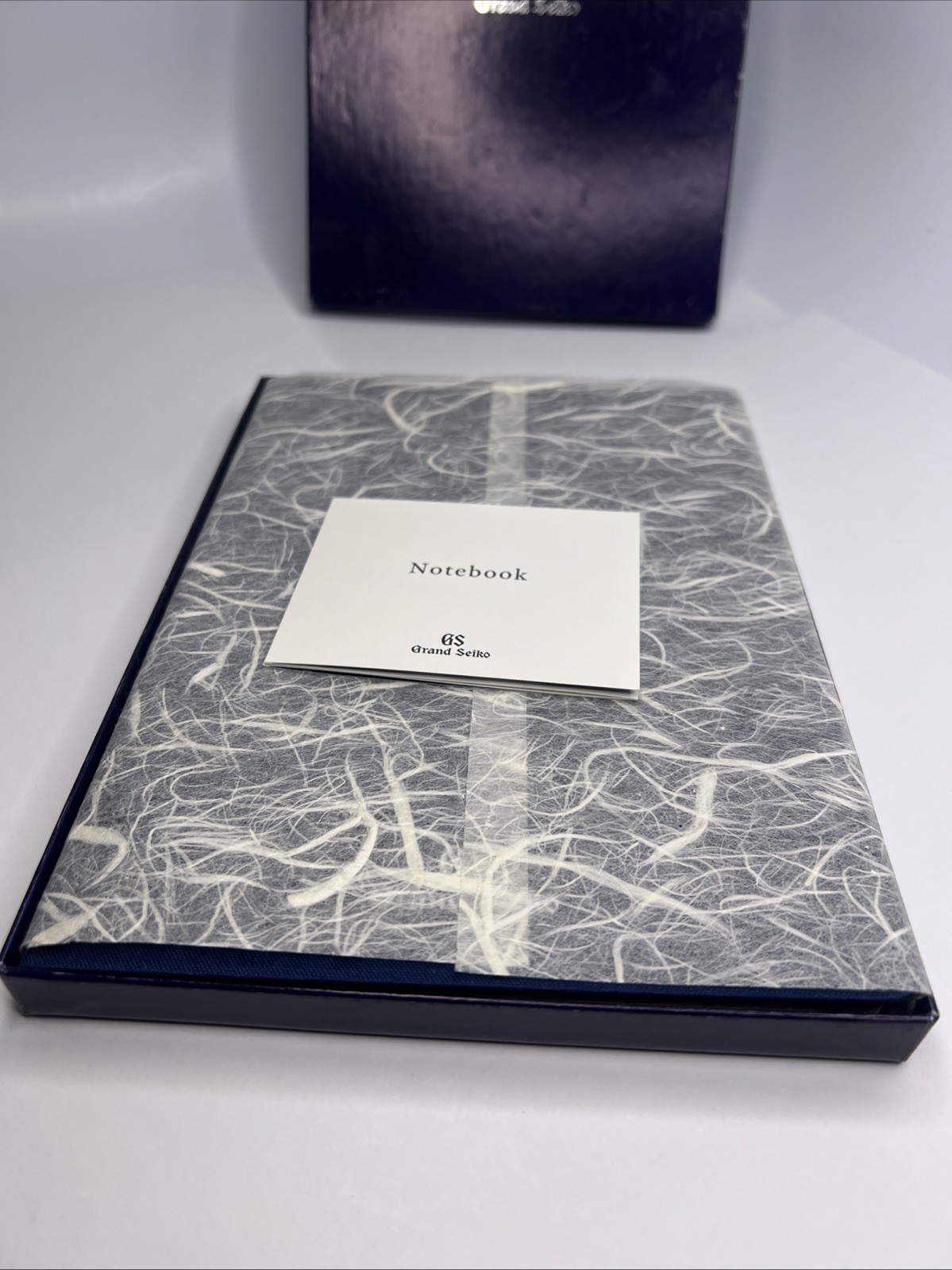 Grand Seiko Blue Kawachiya Notebook Journal Diary w/ Outer Box Set