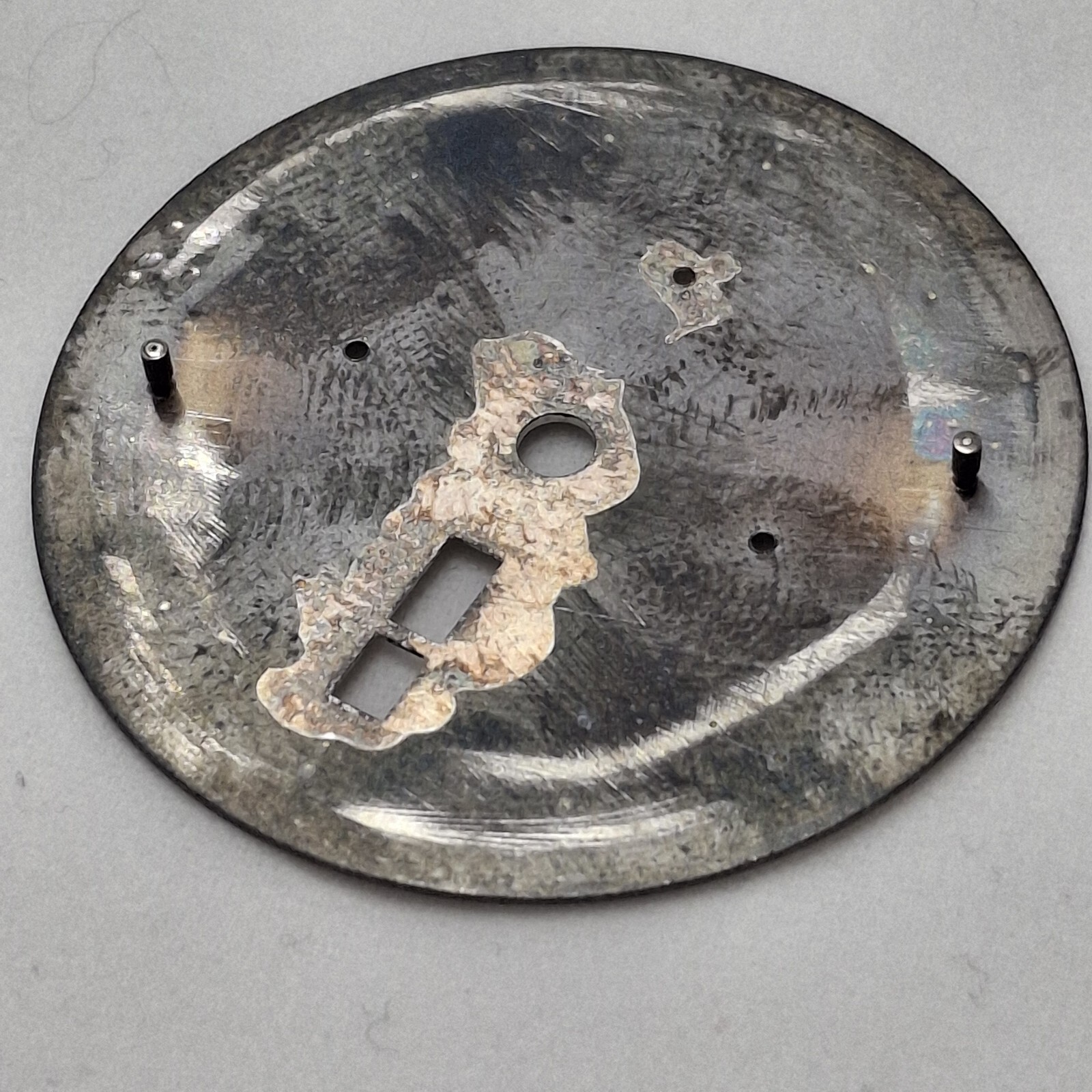 IWC International Watch Co Chronograph vintage dial 35mm PARTS Part Swiss #x6