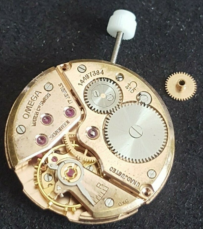 Omega Movement Caliber 410, 17 Jewels, Hour Wheel Height 1.50mm
