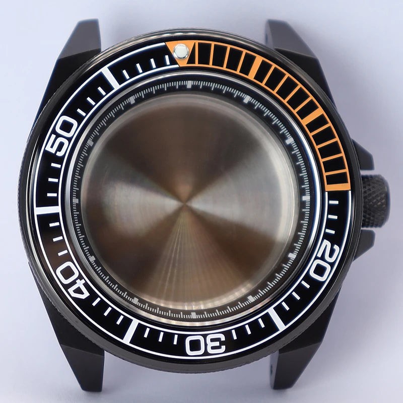 43mm Watch Case Ceramic Bezel For NH35 NH36 NH34 NH38 4R36 Modified King Samurai