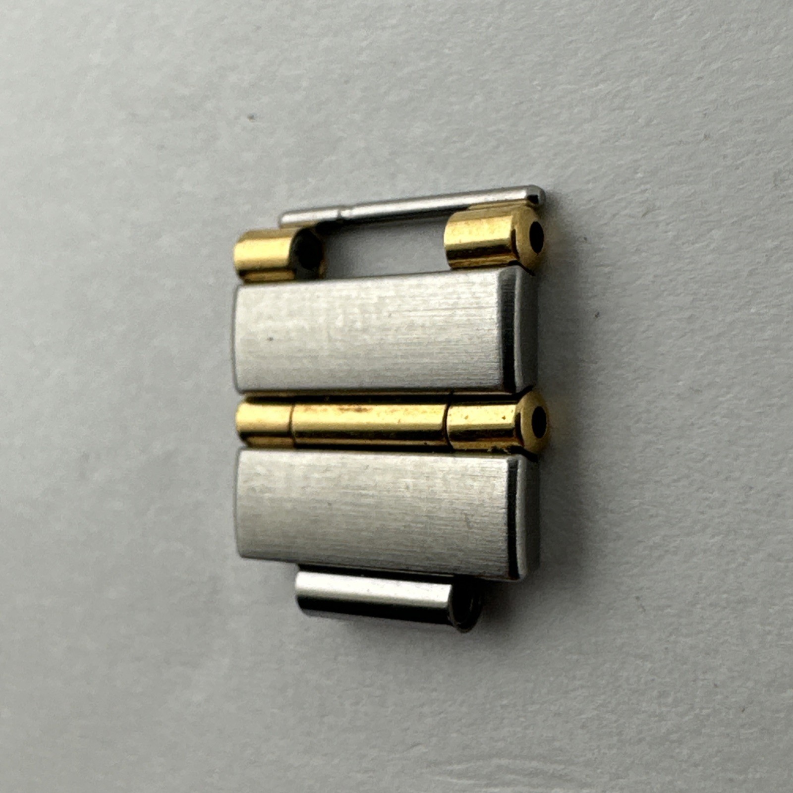 Omega Constellation Stainless Steel & Gold 12mm Bracelet Link – Lot Of 2 Links