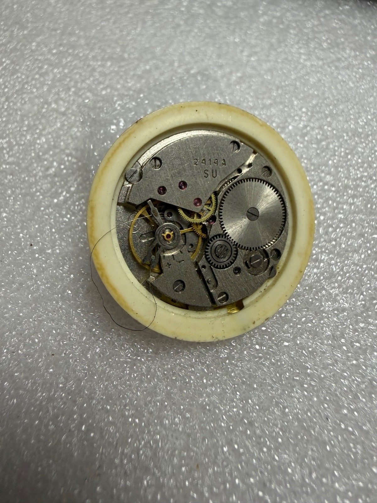 Watch movement USSR Vostok Cal.2414A plus Dial.For parts.