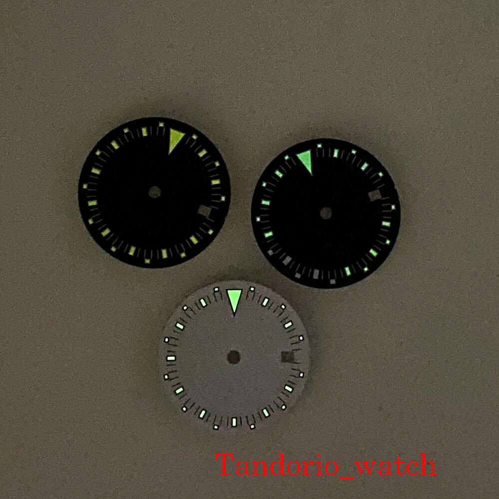29/30.3mm Black White Sterile Watch Dial Face For MIYOTA 8215 821A DG Movement
