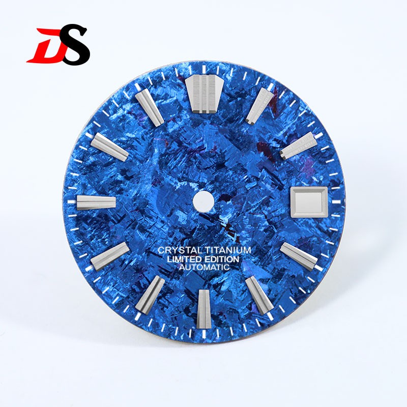 DS 28.5mm Dial Ice Crystal Titanium Dial GS MOD No Lume NH35 Movement