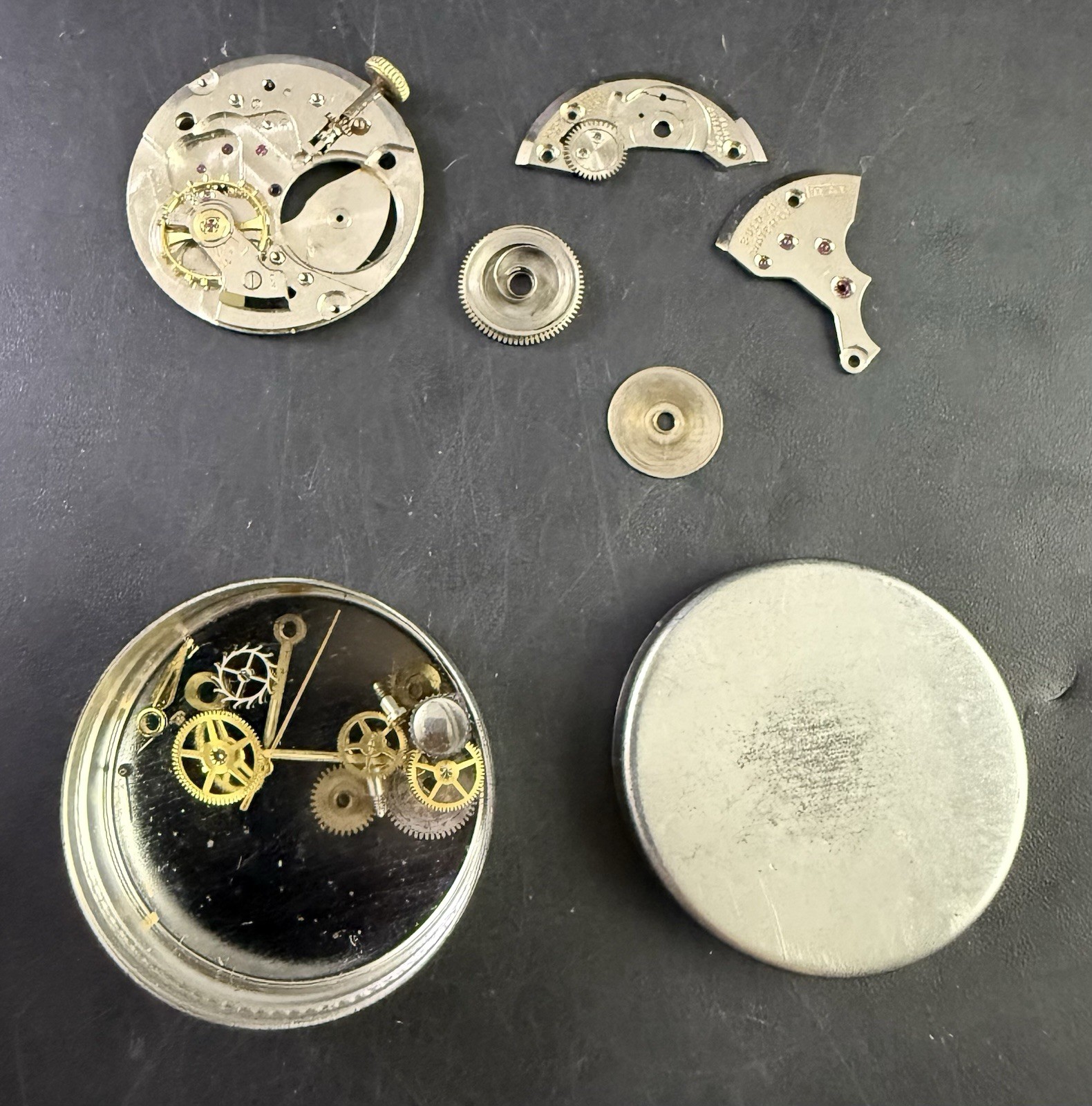 Vintage Bulova 11AF 17 jewel automatic wrist watch movement Parts As Is TL3