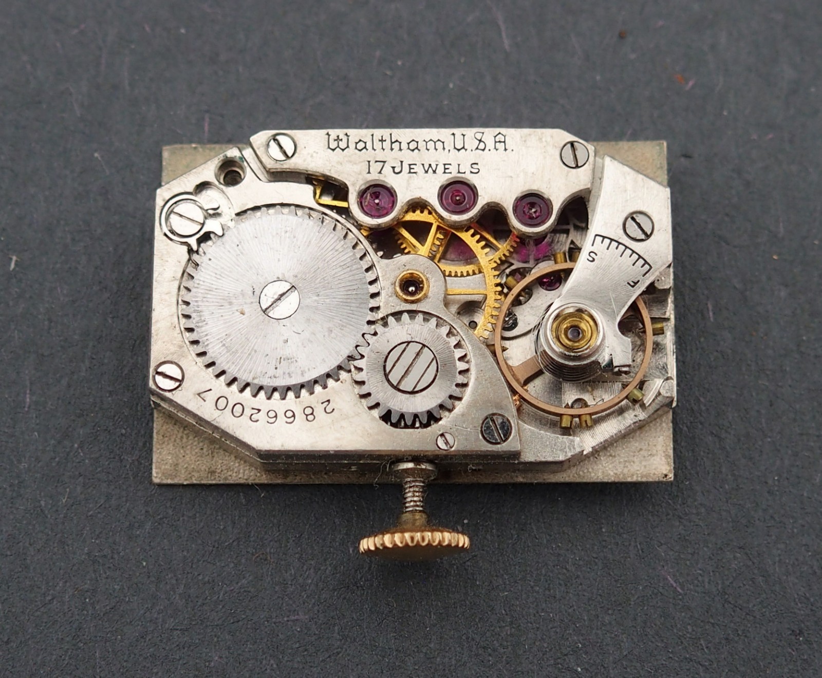 Waltham 7.25L 17J Grade 737 Ladies Watch Movement Parts Repair #F118