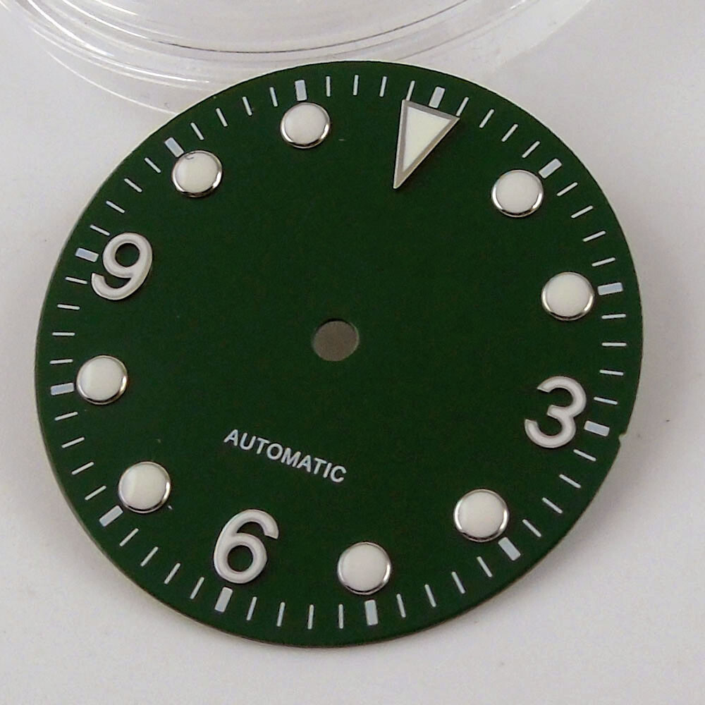 29.2mm Stainless Steel Watch Dial Fit NH35A NH36A Automatic Movement Luminous