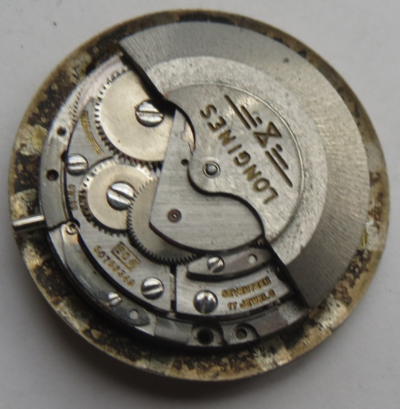Longines Admiral automatic date mens wristwatch movement & dial cal. 506