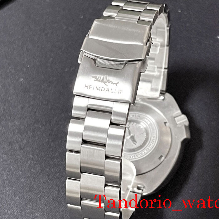45.2mm Titanium Watch Case Sapphire Glass 200m Waterproof Fit NH35 SKX Movement
